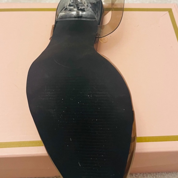 Never worn butterfly clear black jelly heels - Picture 2 of 5